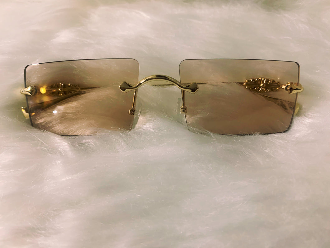 Champagne Rimless Shades